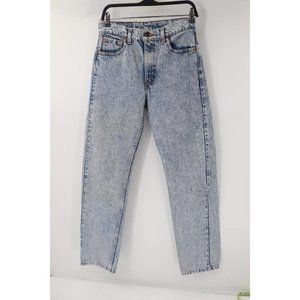 VTG‎ Levis Jeans Womens 28 505 Mom High Rise Tapered Retro acid wash Made in USA